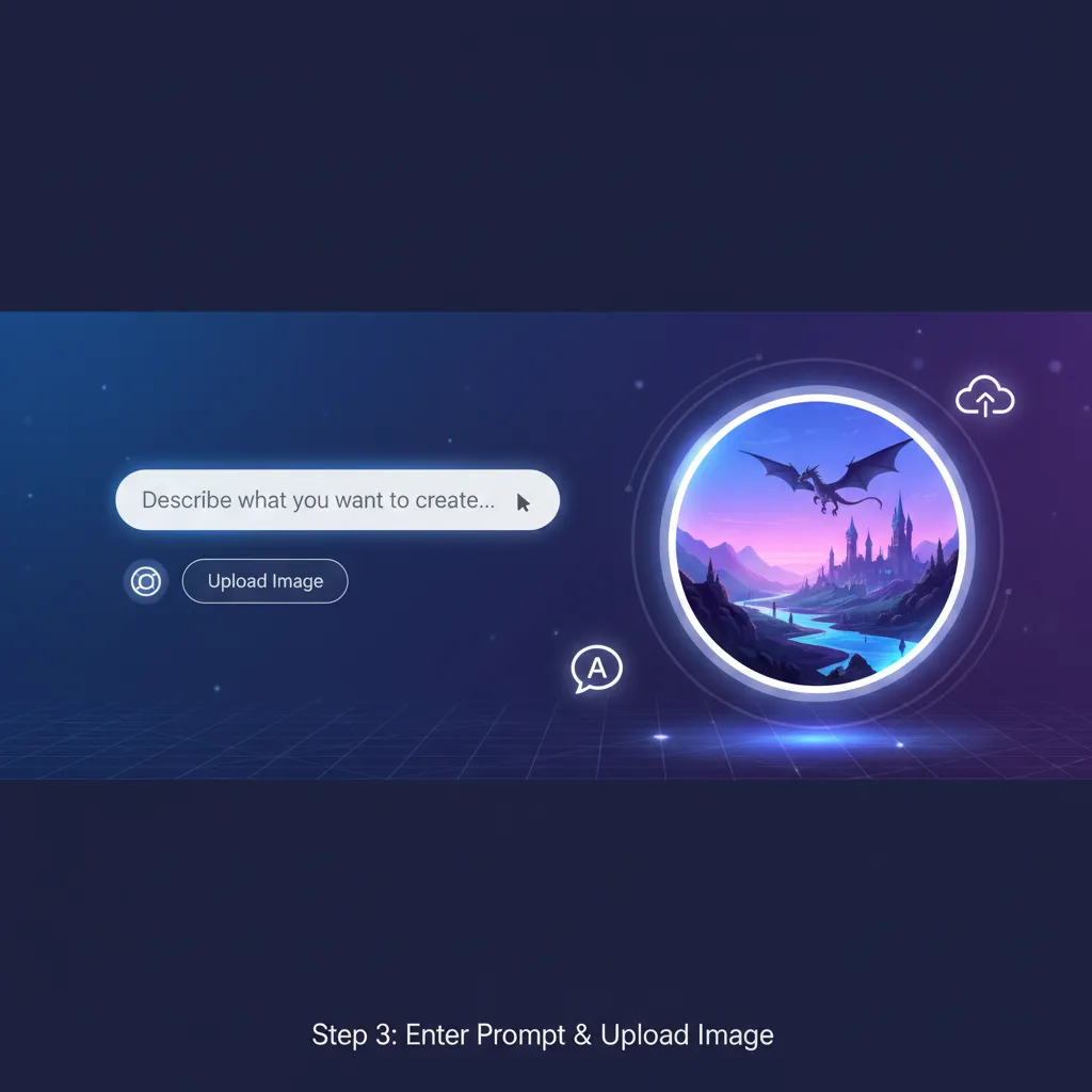 Step 3: Enter Prompt & Upload Image (Optional)